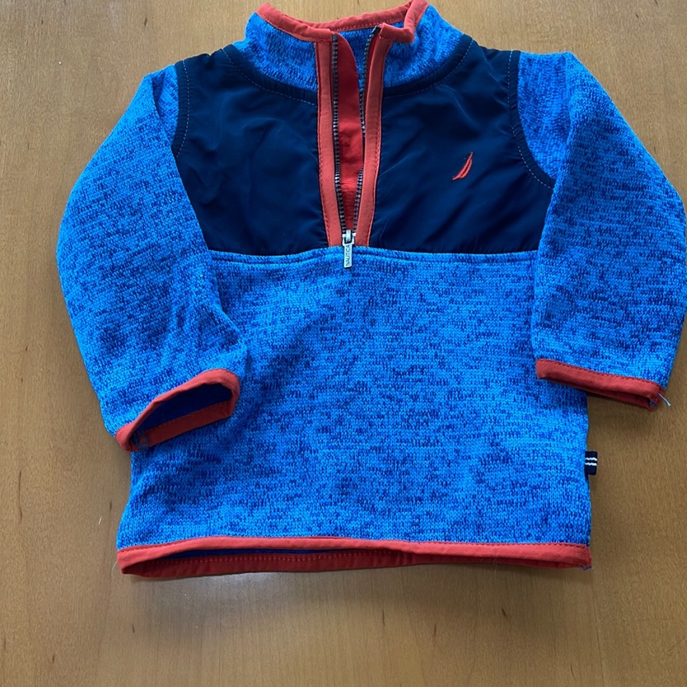 6-9 month 1/4 zip up by Nautica